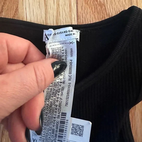 ZARA One Sleeve Seamless Mini Dress - Picture 7 of 10